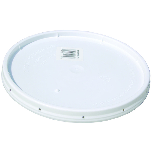 Encore 2 Gal Encore Plastics White Tear-Strip Gasketed Lid 52250